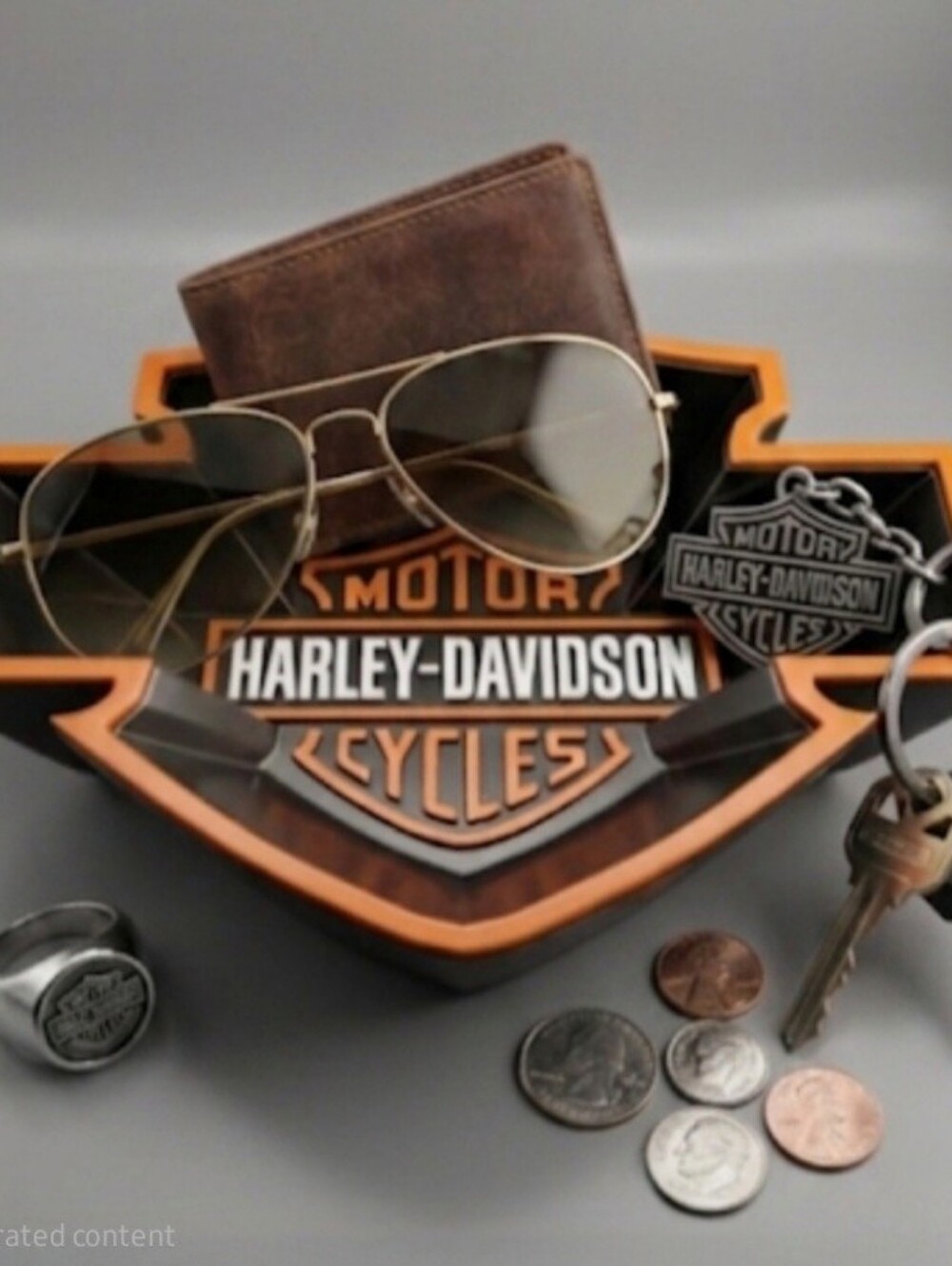 🏍️ Harley-Davidson Shield Catchall Bowl | Custom Colors Available